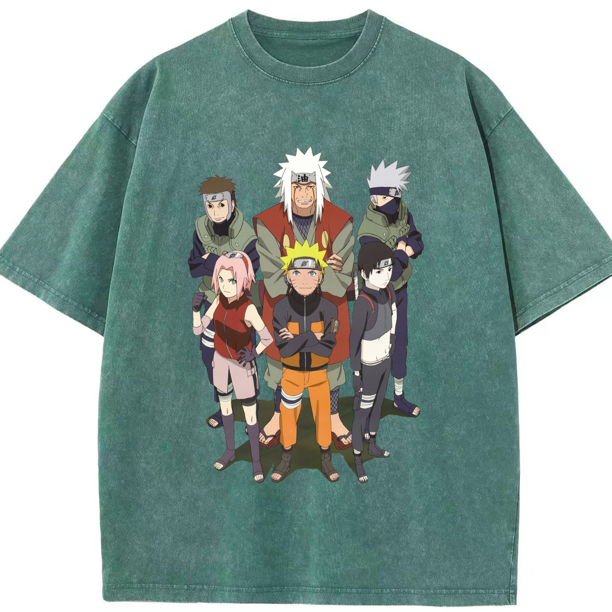 （画像用） NARUTO -ナルト- うずまき ナルト Uzumaki Naruto 綿100% ヴィンテージ風 半袖Tシャツ（フロントプリント）
